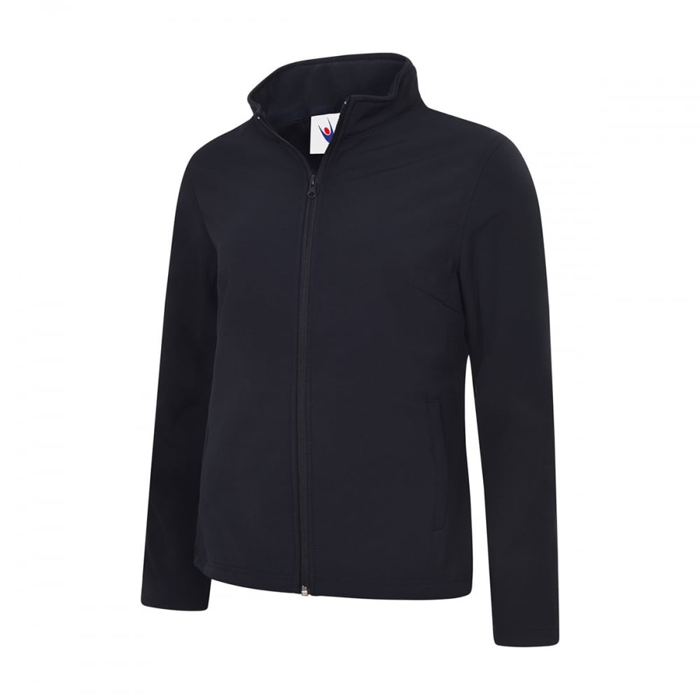 UC613 Ladies Classic Full Zip Soft Shell Jacket Navy XL *One Size Only - Outlet Store*