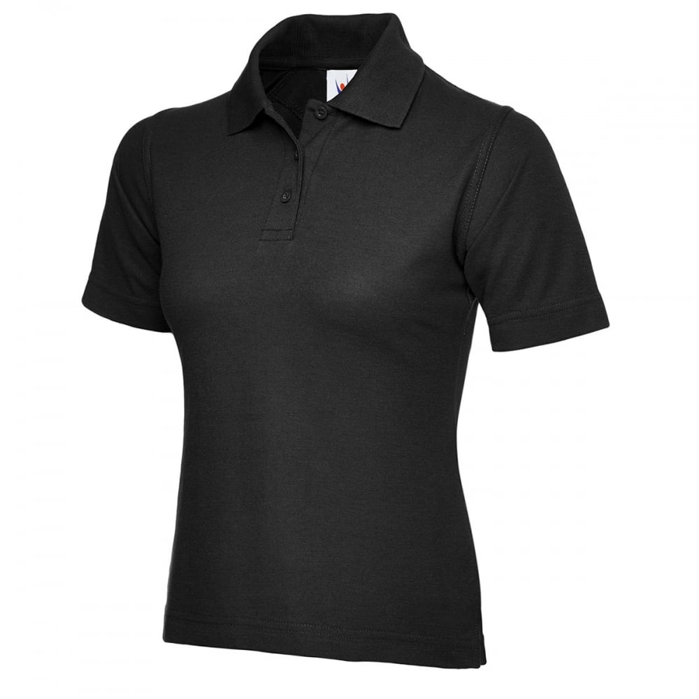 UC106 Ladies Classic Poloshirt Black 3XL *One Size Only - Outlet Store*