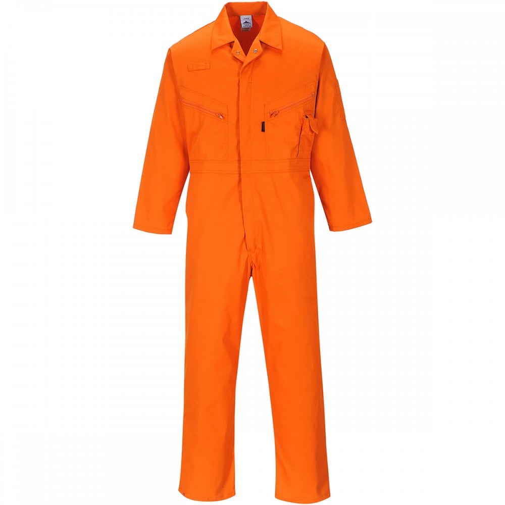 Liverpool Zip Boilersuit Orange S 31" *One Size Only - Outlet Store*