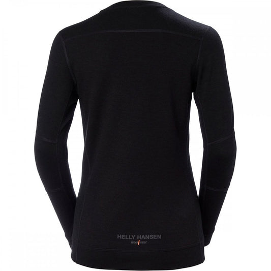 75209 Womens HH Lifa Merino Crew Neck Baselayer