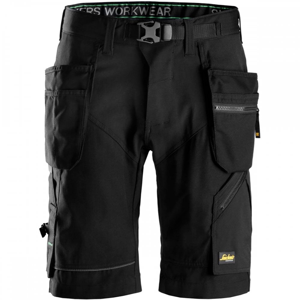 6904 FlexiWork Work Shorts+ Holster Pockets Black 41" *One Size Only - Outlet Store*