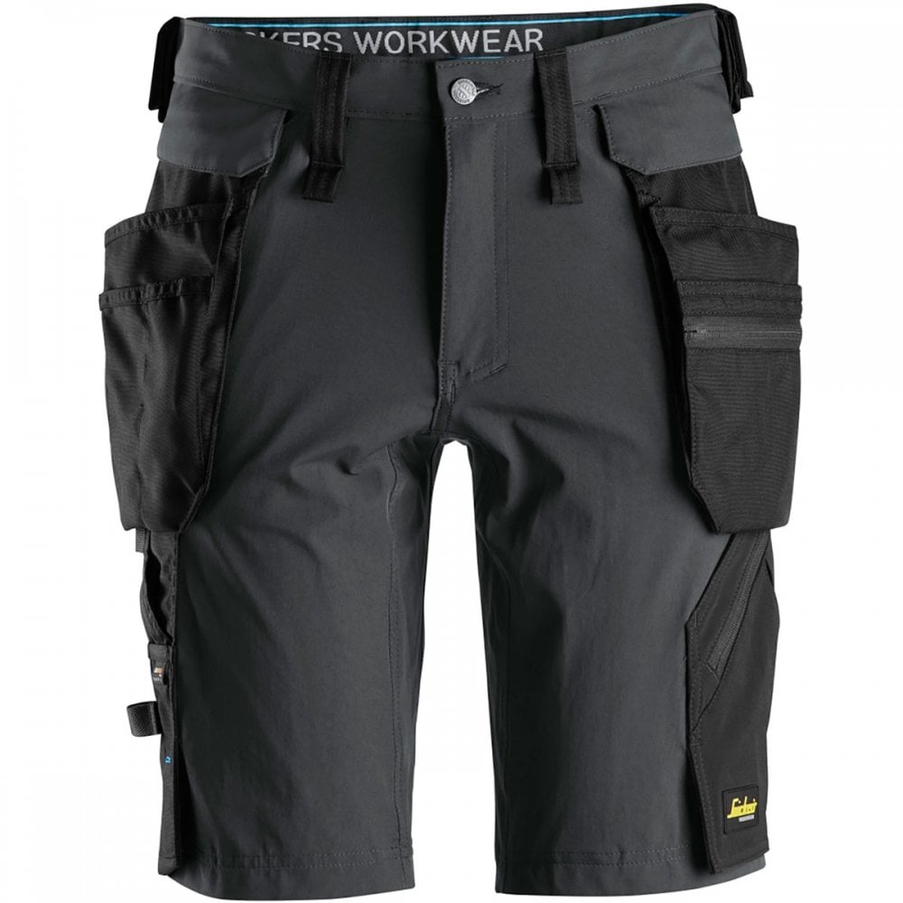 6108 LiteWork Summer STRETCH Shorts+ Detachable Holster Pockets Steel Grey/Black 33" *One Size Only - Outlet Store*