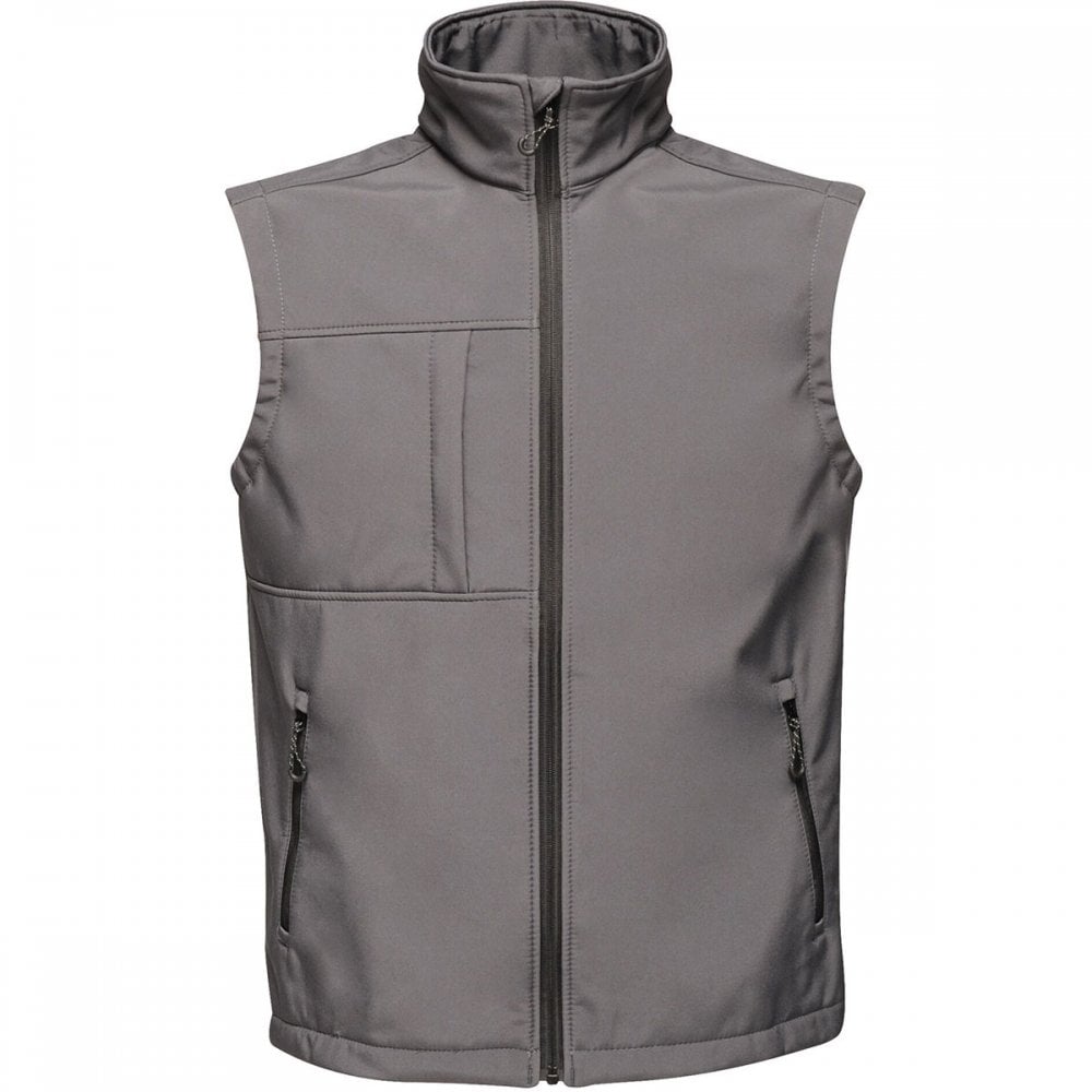 TRA848 Mens Octagon II 3 Layer Softshell Bodywarmer Seal Grey/Black L *One Size Only - Outlet Store*