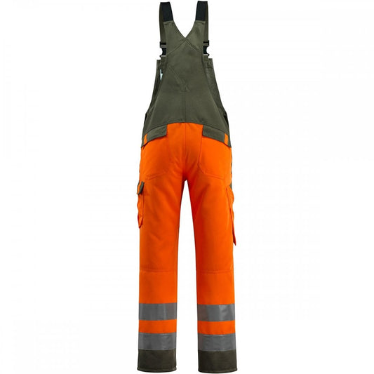 15969 Gosford Safe Light Bib & Brace With Kneepad Pockets