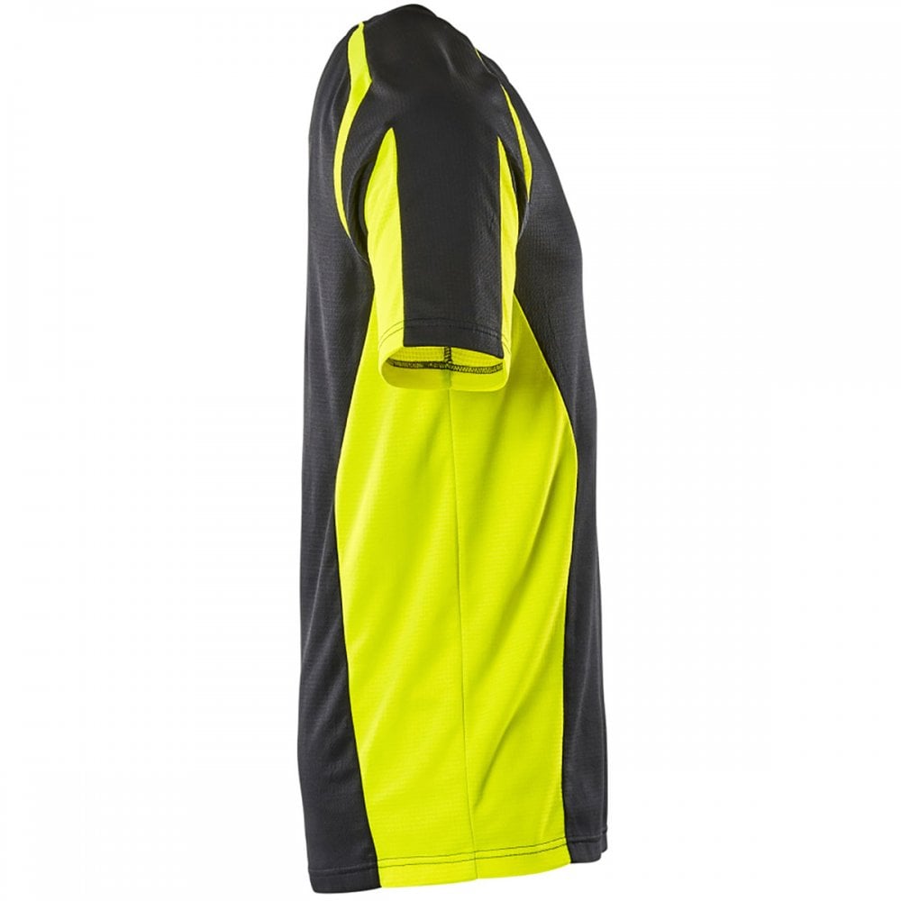 22082 Accelerate Safe T-shirt Black/Hi-Vis Yellow 2XL *One Size Only - Outlet Store*