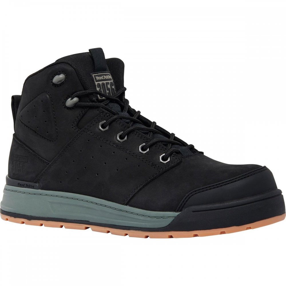 3056 Lace Zip S1 Safety Boot UK9 - EU43 - US10 Black *One Size Only - Outlet Store*