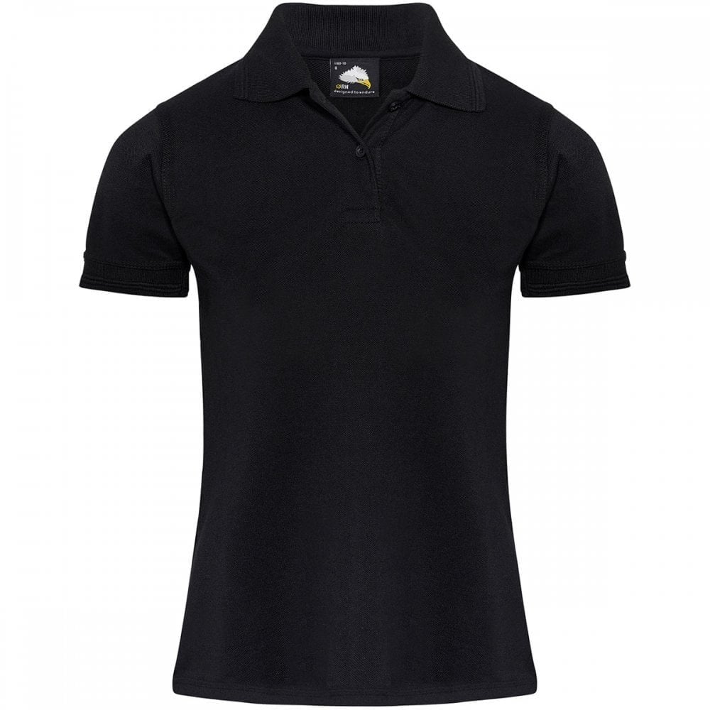 1160 Eagle Ladies Poloshirt (Wren) Black UK 10 *One Size Only - Outlet Store*