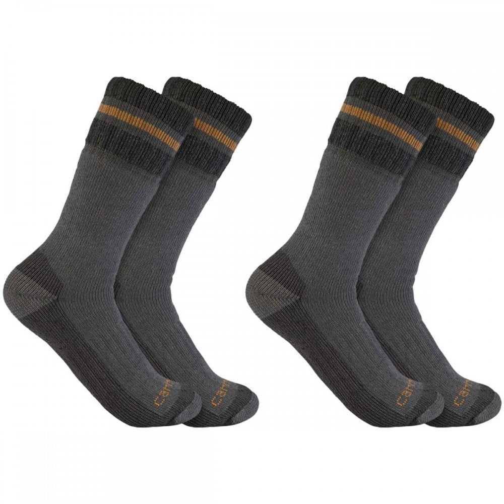 SB7742M Synthetic-Wool Blend Boot Sock 2 Pack Grey L *One Size Only - Outlet Store*