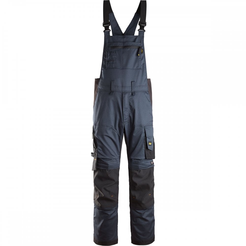 6051 AllroundWork Stretch Bib & Brace Trousers Navy/Black 32" 38" *One Size Only - Outlet Store*