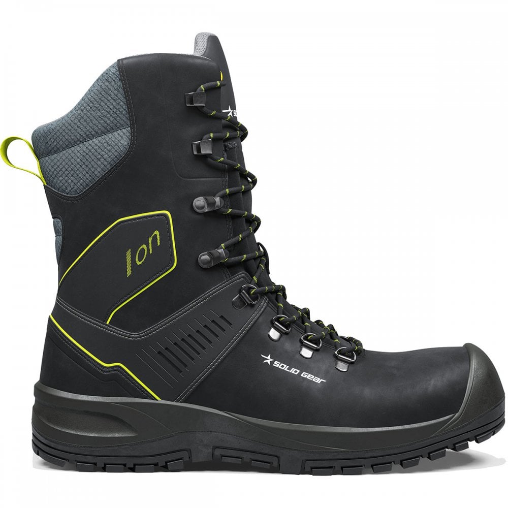SG73103 Solid Gear Ion High S3L Safety Boot UK10.5 - EU45 - US11.5 Black/Green *One Size Only - Outlet Store*