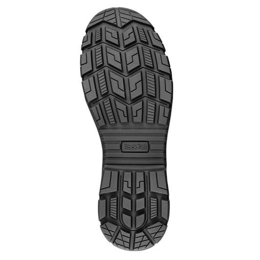 RF750 Boone Black High Leg Waterproof Safety Boot with Side Zip