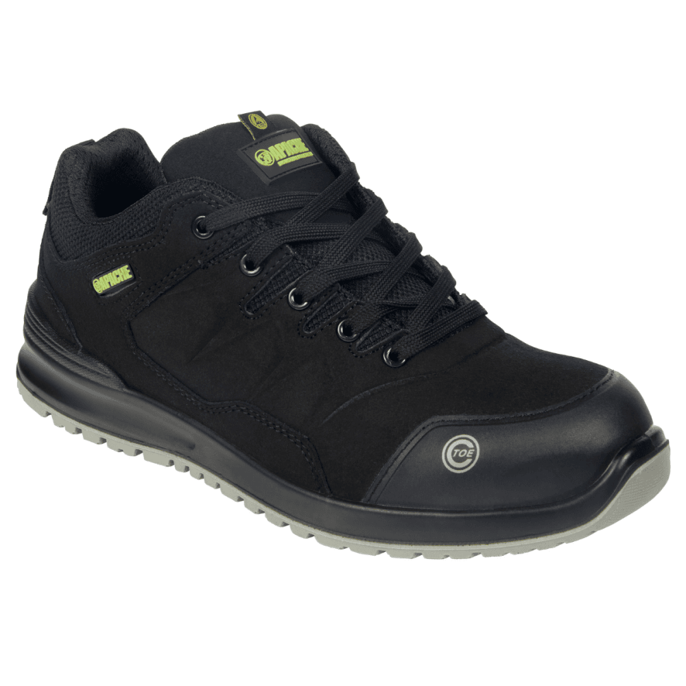 Brampton S3 Recycled Suede Safety Trainer Boot UK9 Black *One Size Only - Outlet Store*
