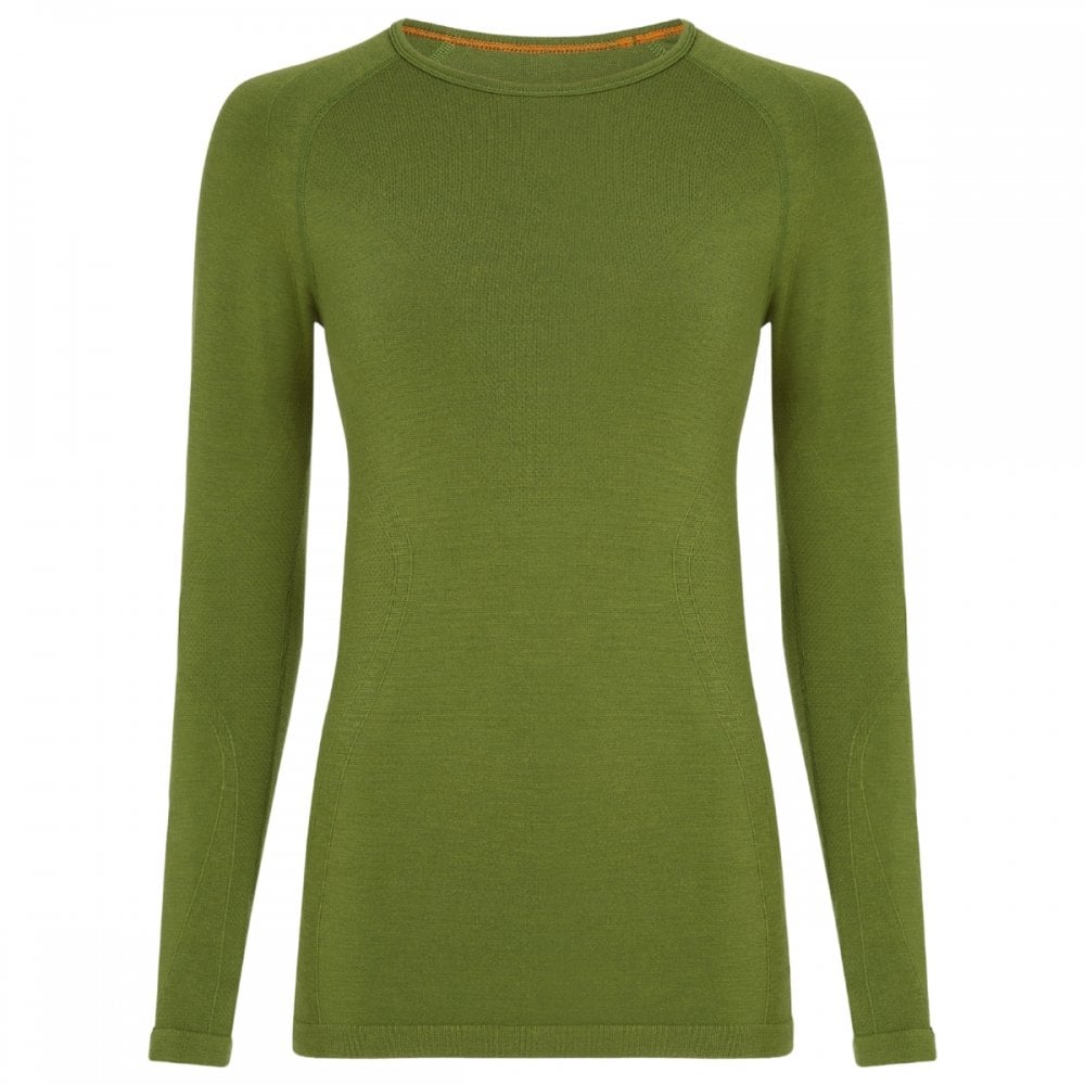 Womens Merino Blend 260 ZoneKnit™ Seamless Long Sleeve Crewe Thermal Top