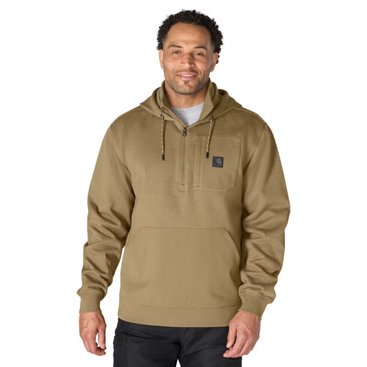 Rain Defender™ Water Repellent Steel Bridgeport 1/2 Zip Hooded Sweatshirt