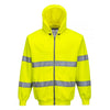 Hi-Vis Zip Front Hoodie