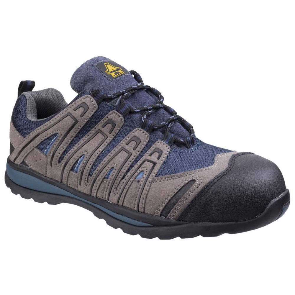 FS34C Metal Free Lightweight Lace up S1 Safety Trainer 9 Blue *One Size Only - Outlet Store*