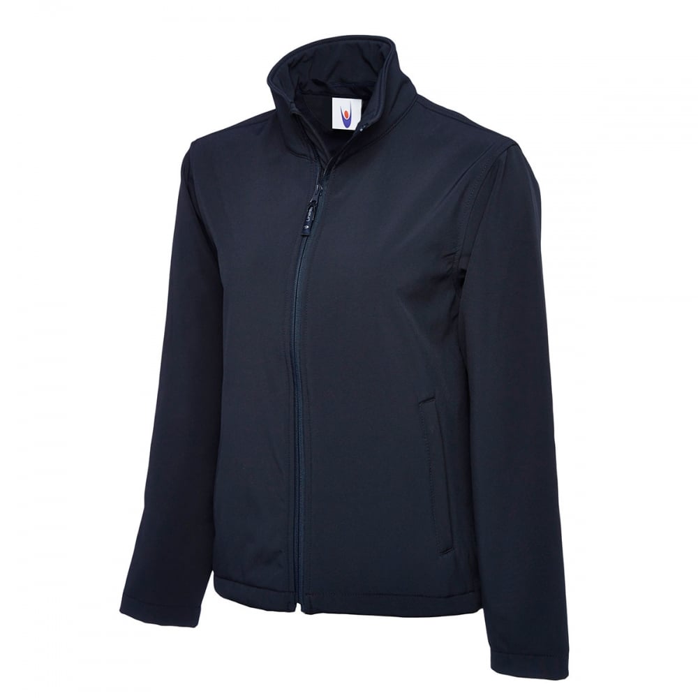 UC612 Classic Full Zip Soft Shell Jacket Navy XL *One Size Only - Outlet Store*