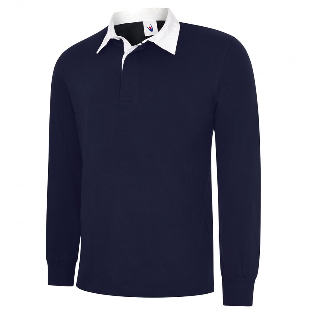 UC402 Classic Rugby Shirt Navy XL *One Size Only - Outlet Store*