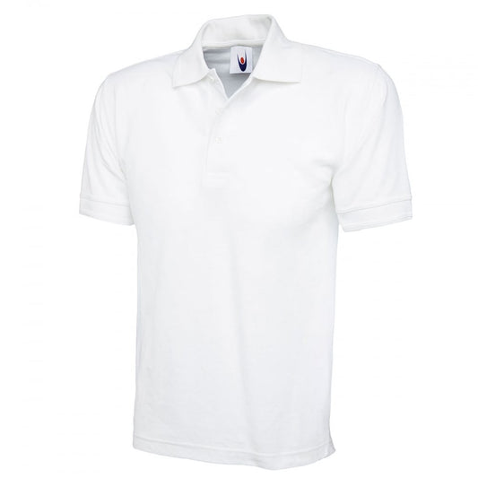 UC102 Heavyweight Poloshirt White XL *One Size Only - Outlet Store*