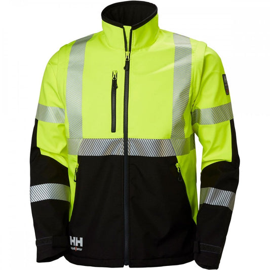 74272 ICU Softshell Jacket EN471 Yellow/Black S *One Size Only - Outlet Store*