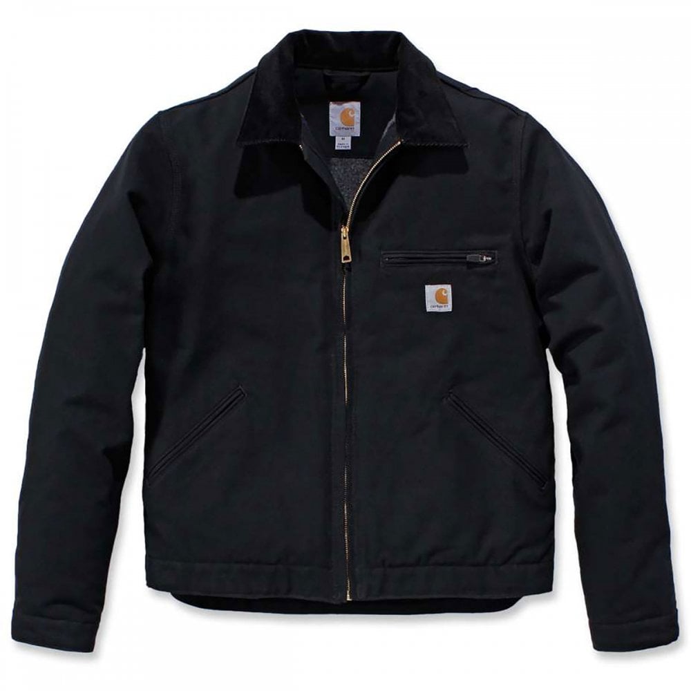 103828 Iconic Duck Detroit Jacket - Triple Stitched Seams Black S *One Size Only - Outlet Store*