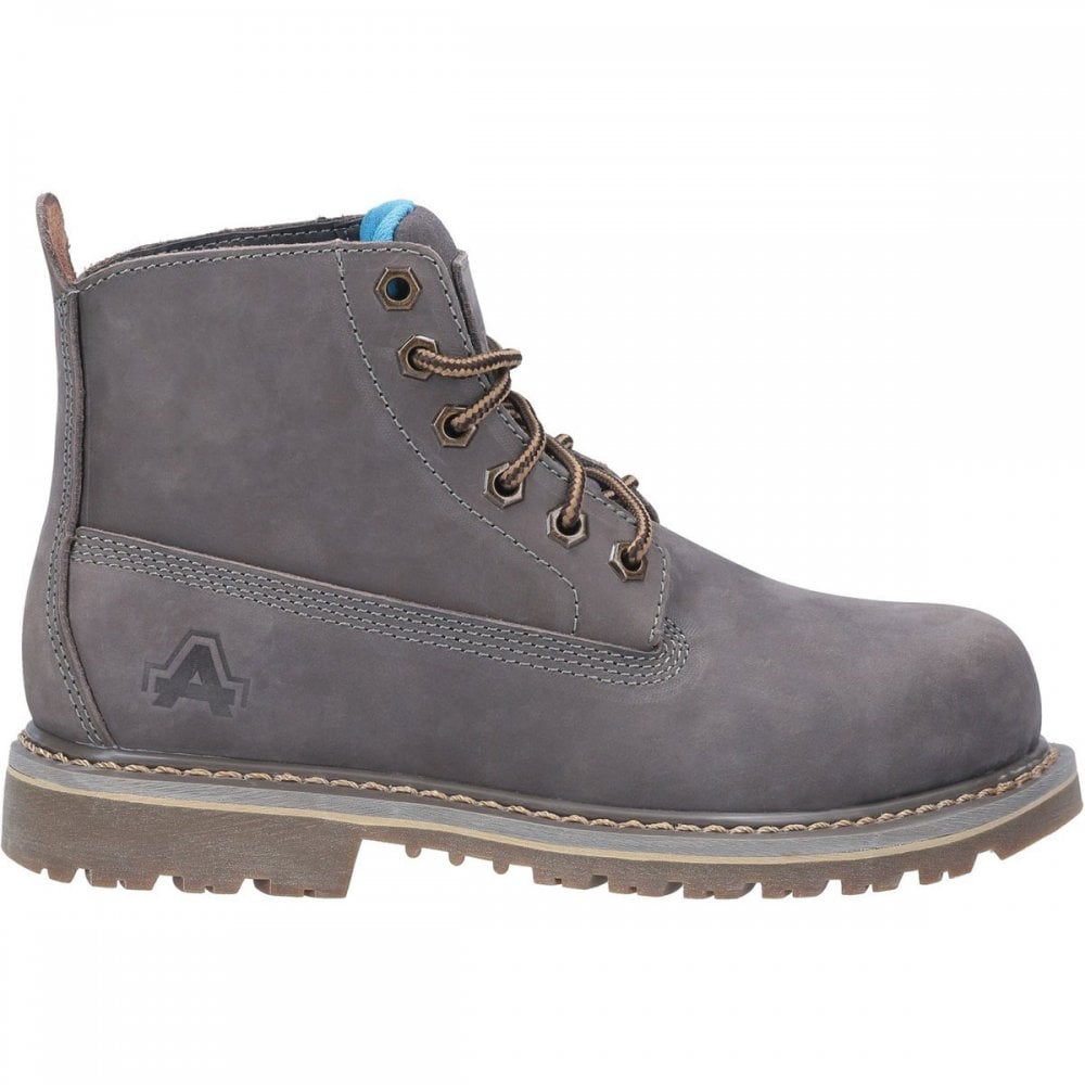 AS105 Mimi Lace Up Safety Boot UK5 - EU38 - US7 Grey *One Size Only - Outlet Store*