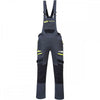 DX4 Work Bib & Brace Metal Grey M 31" *One Size Only - Outlet Store*