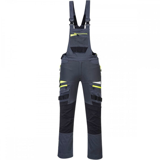 DX4 Work Bib & Brace Metal Grey M 31" *One Size Only - Outlet Store*