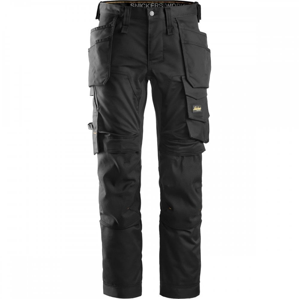 6241 AllroundWork Slim Fit CORDURA® Kneepad Trousers Holster Pockets Black Black 35" 35" *One Size Only - Outlet Store*