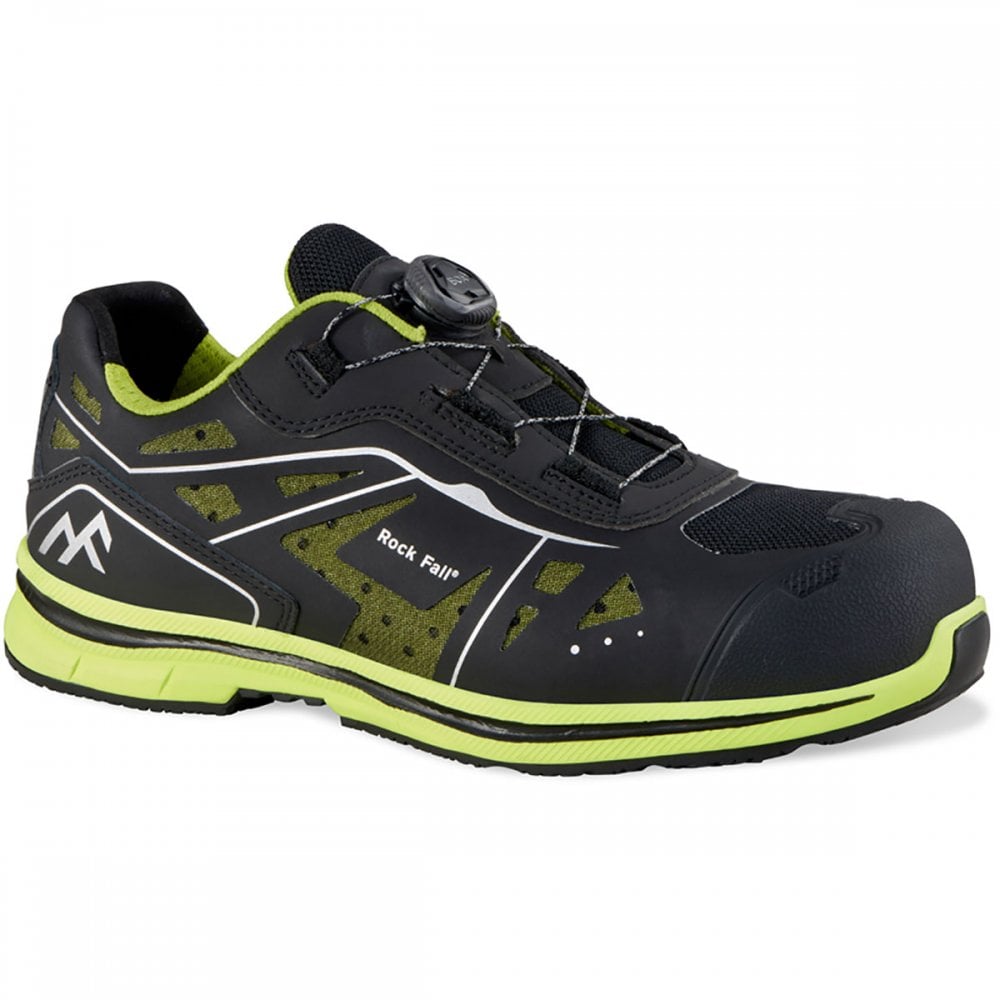RF110 Luna ESD Boa Safety Trainer - Wide Fitting UK9 - EU43 - US10 Black/Green *One Size Only - Outlet Store*