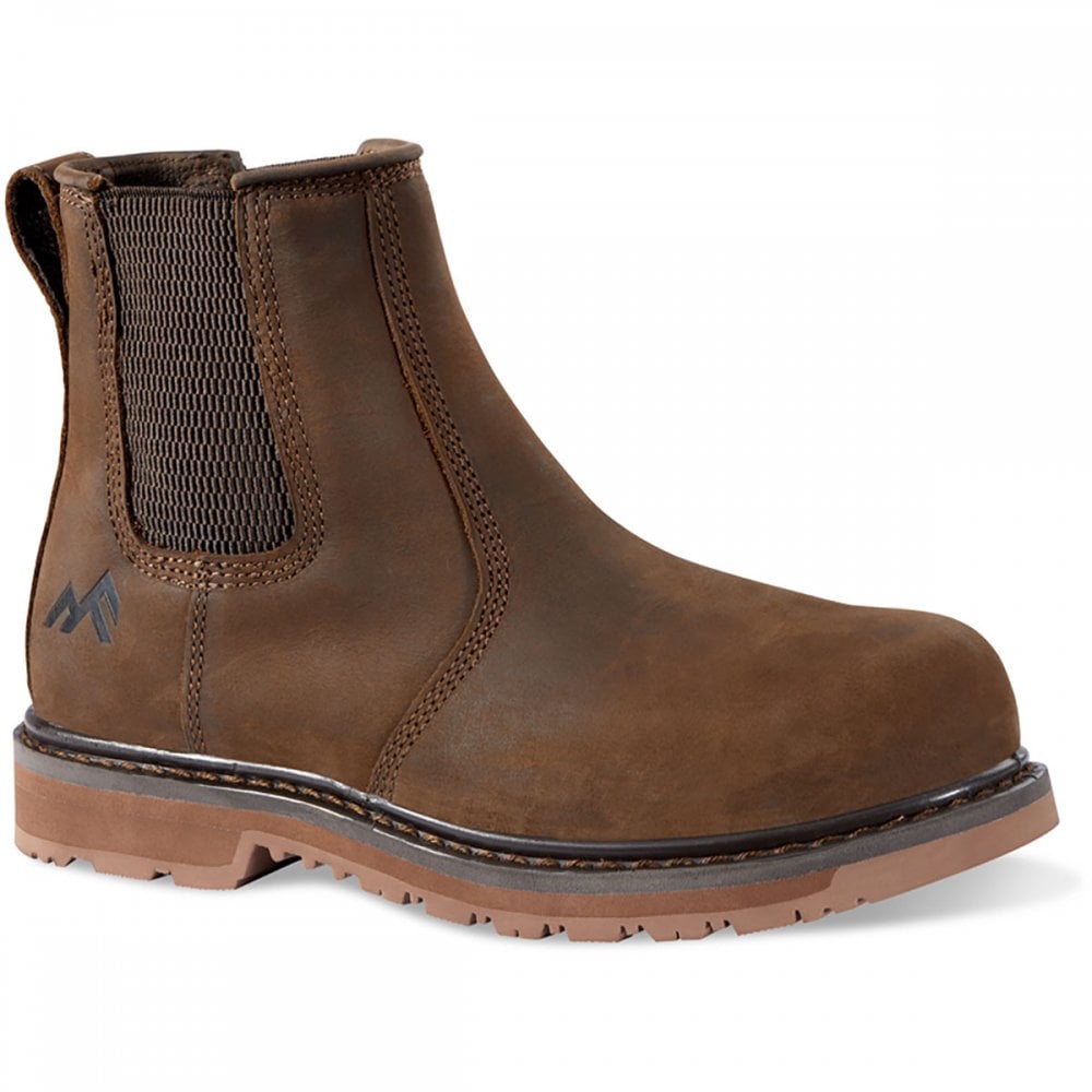 RF951 Ruby Womens Fit Chelsea Safety Boot UK5 - EU38 - US6 Brown *One Size Only - Outlet Store*