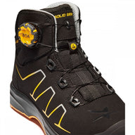 Solid Gear SG61005 Reckon S3 Mid Safety Boots With BOA® Lace Fit System - Breathable - UK3 - EU36 / Black/Orange