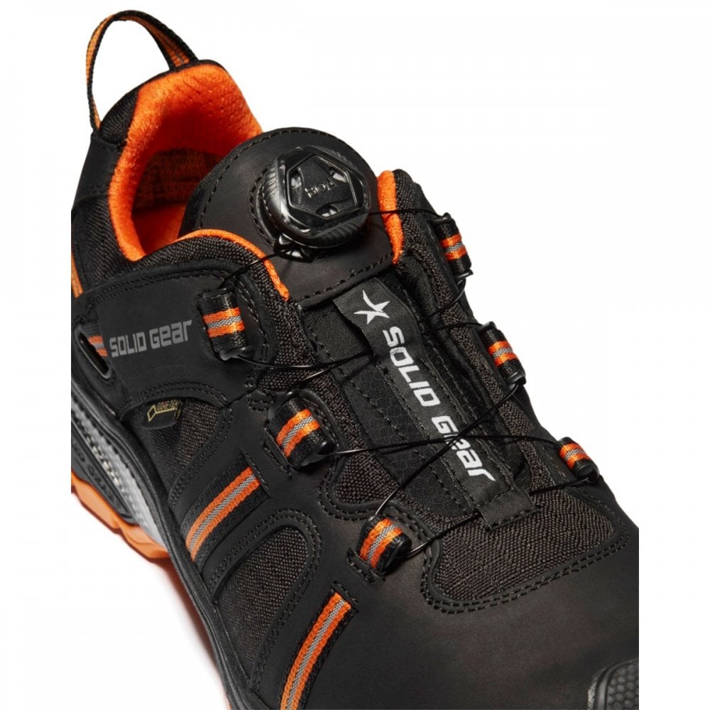 Solid Gear GORE-TEX® SG80006 Hydra GTX S3 Safety Shoes With BOA® Lace Fit System UK10 - EU44 Black/Orange *One Size Only - Outlet Store*