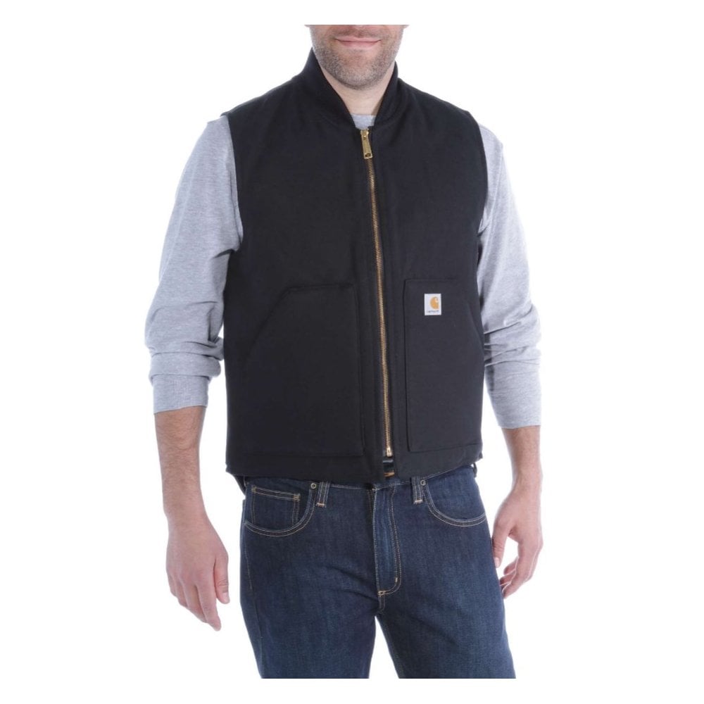 Carhartt V01 Duck Leisure Quilted Mens Zip Arctic Vest Jacket Top
