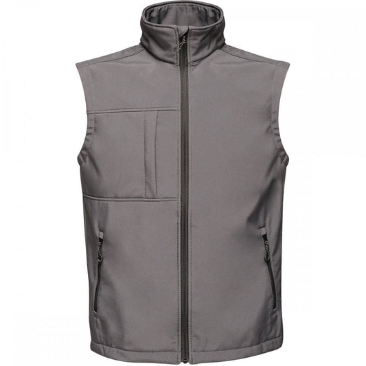 TRA848 Mens Octagon II 3 Layer Softshell Bodywarmer Seal Grey/Black L *One Size Only - Outlet Store*