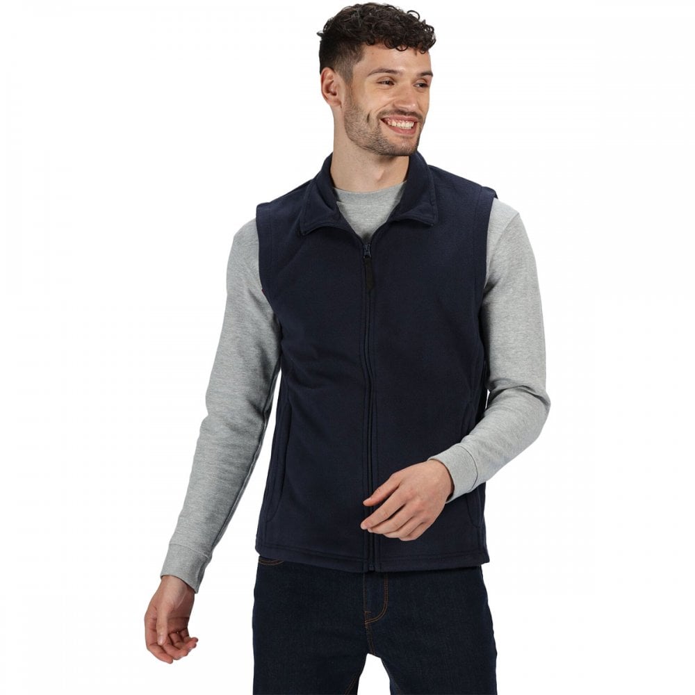 TRA801 Mens Micro Fleece Bodywarmer Dark Navy 2XL *One Size Only - Outlet Store*