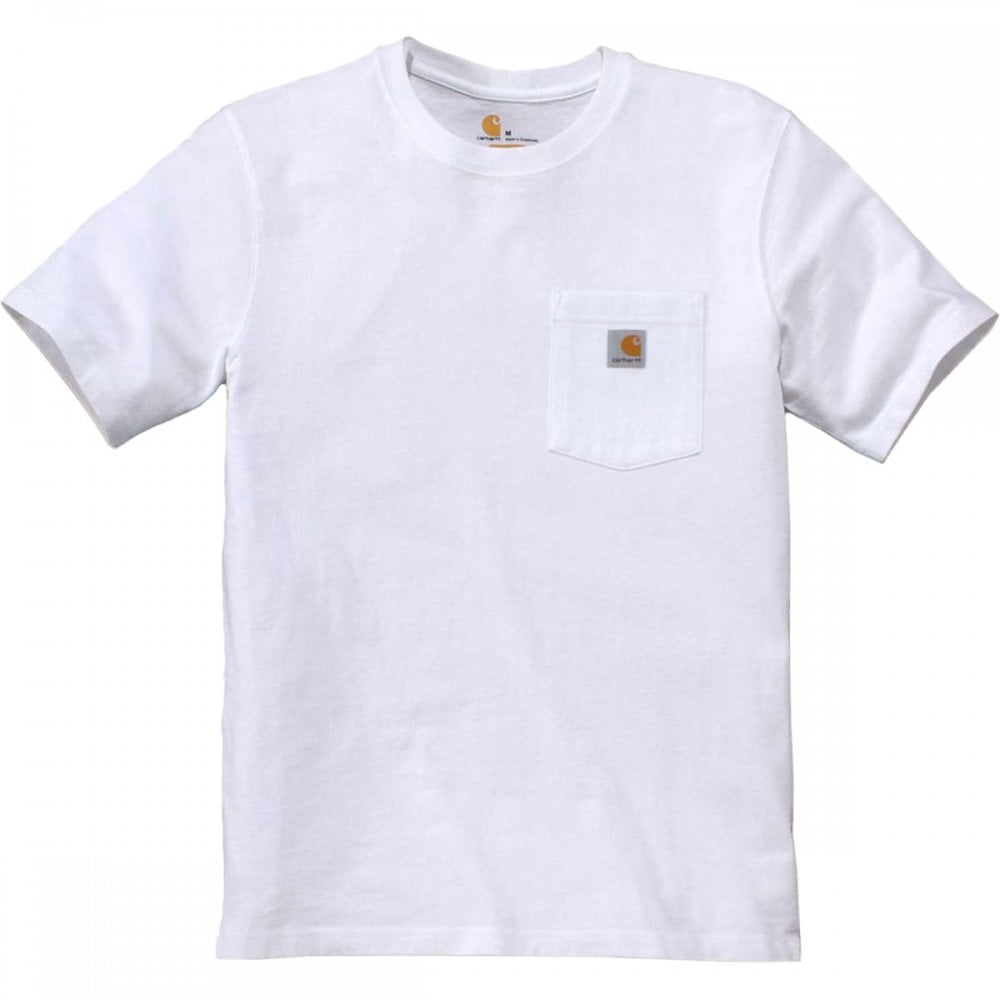 103296 Relaxed Fit Heavyweight Short-Sleeve K87 Pocket T-Shirt White L *One Size Only - Outlet Store*