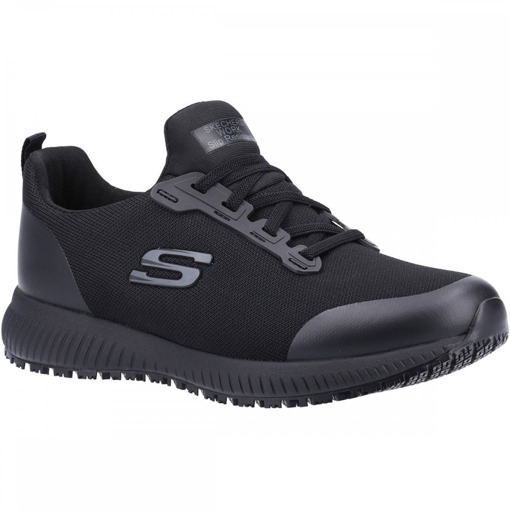 Squad Slip Resistant Wide Slip Resistant Womens Occupational Shoe UK6 - EU39 - US9 Black *One Size Only - Outlet Store*
