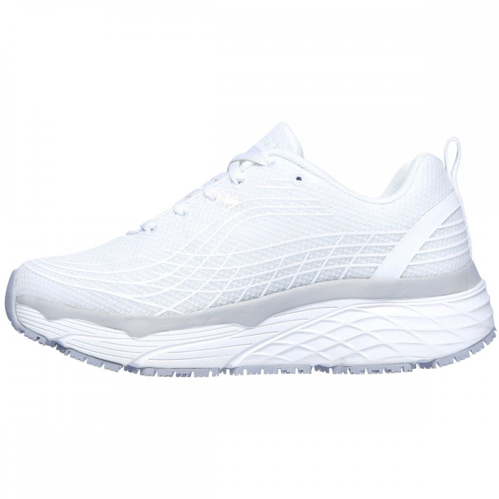 SKECHERS MAX CUSHIONING ホワイト Skechers Work Footwear - Max Cushioning Womens Elite Slip