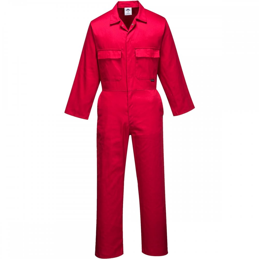 S999 Euro Work Boilersuit Red L 31" *One Size Only - Outlet Store*