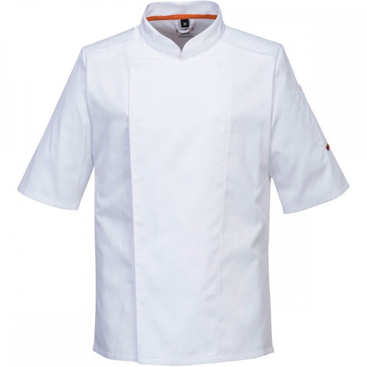 C738 MeshAir Pro Jacket Short Sleeve White XL *One Size Only - Outlet Store*
