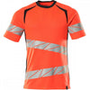 19082 Modern Fit T-Shirt Hi-Vis Red/Dark Navy L *One Size Only - Outlet Store*