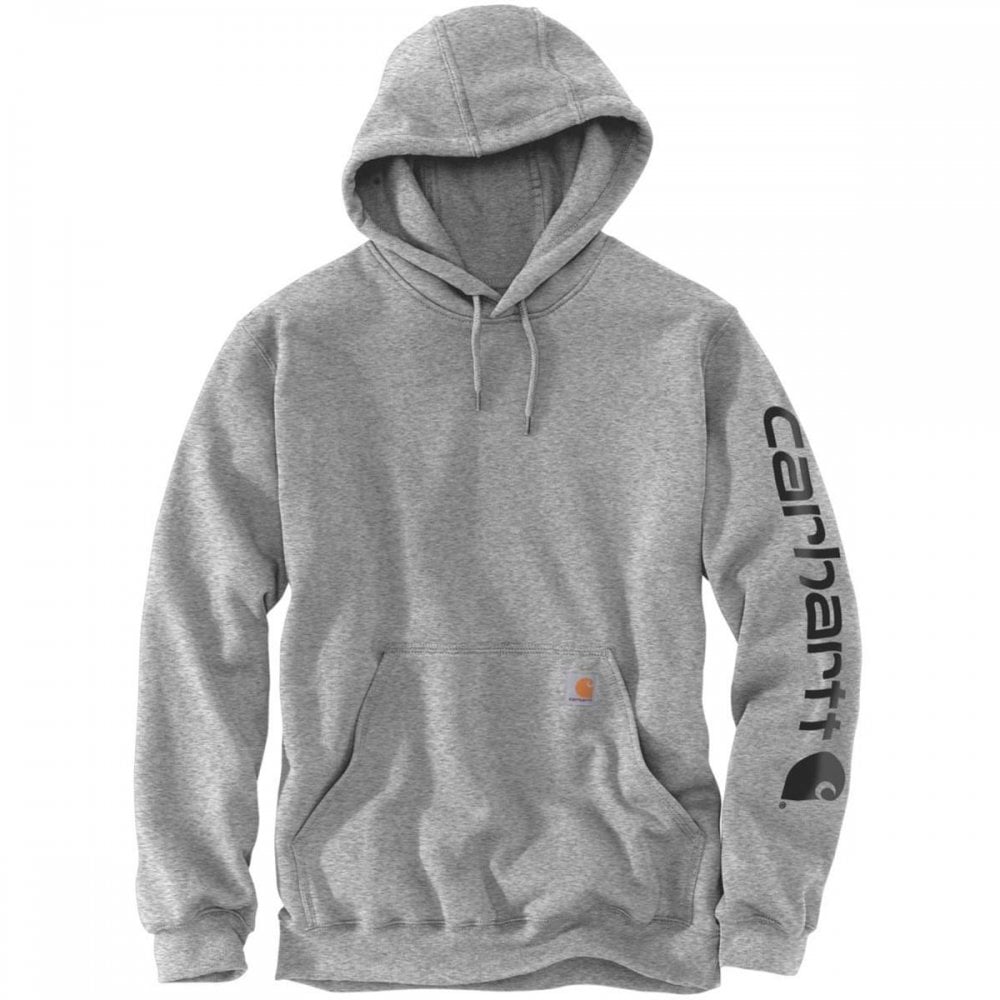 K288 Loose Fit Midweight Logo Sleeve Graphic Sweatshirt Carbon Heather XL *One Size Only - Outlet Store*