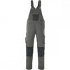 12069 Unique Bib & Brace with kneepad pockets Dark Anthracite/Black 35" 38.5" *One Size Only - Outlet Store*