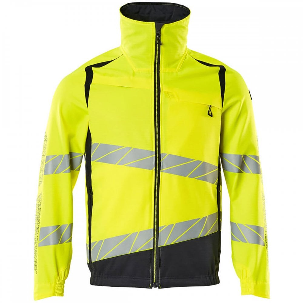 19509 Accelerate Safe Jacket Hi-Vis Yellow/Dark Navy L *One Size Only - Outlet Store*