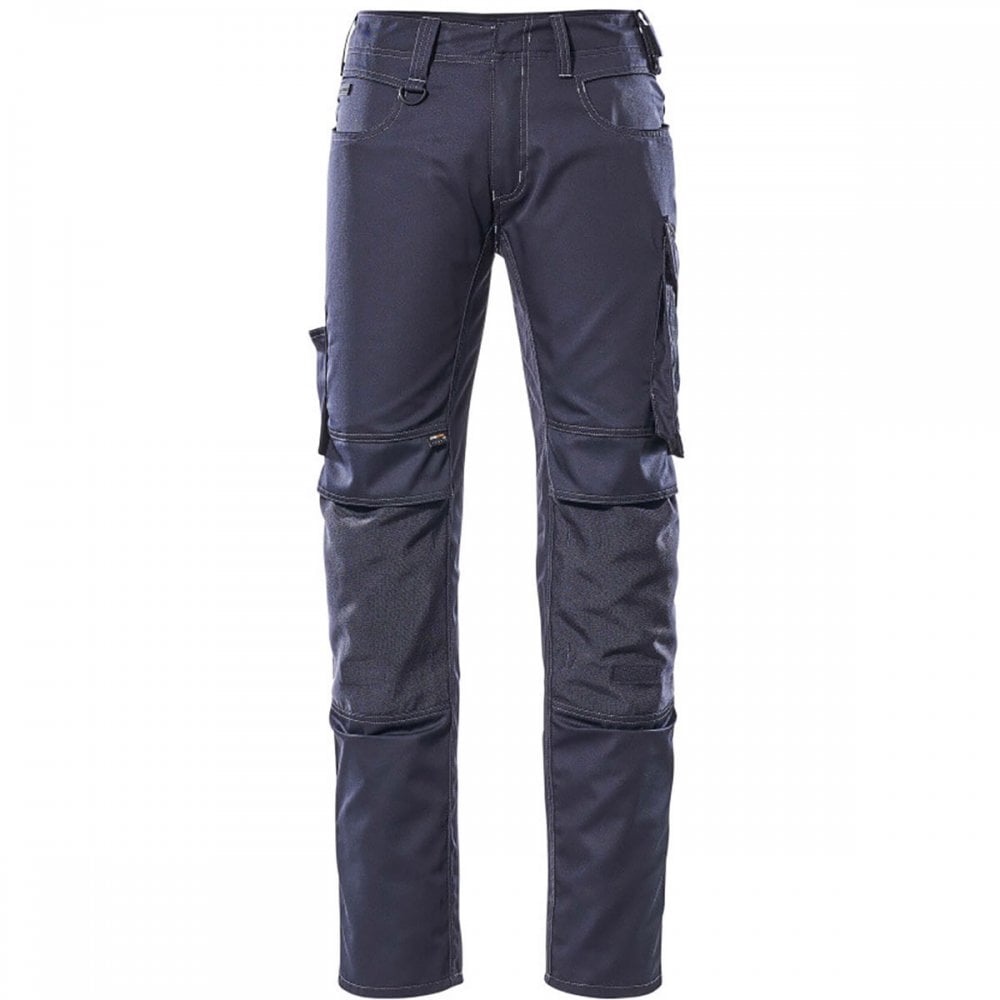 12779 Mannheim Unique Trousers With Kneepad Pockets Dark Navy 35" 35.5" *One Size Only - Outlet Store*