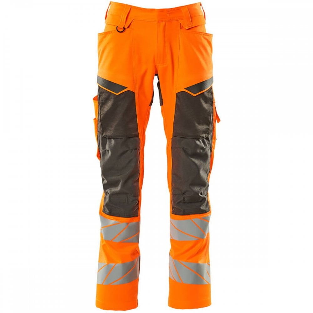 19579 Accelerate Safe Trousers with kneepad pockets Hi-Vis Orange/Dark Anthracite 30" 33.5" *One Size Only - Outlet Store*