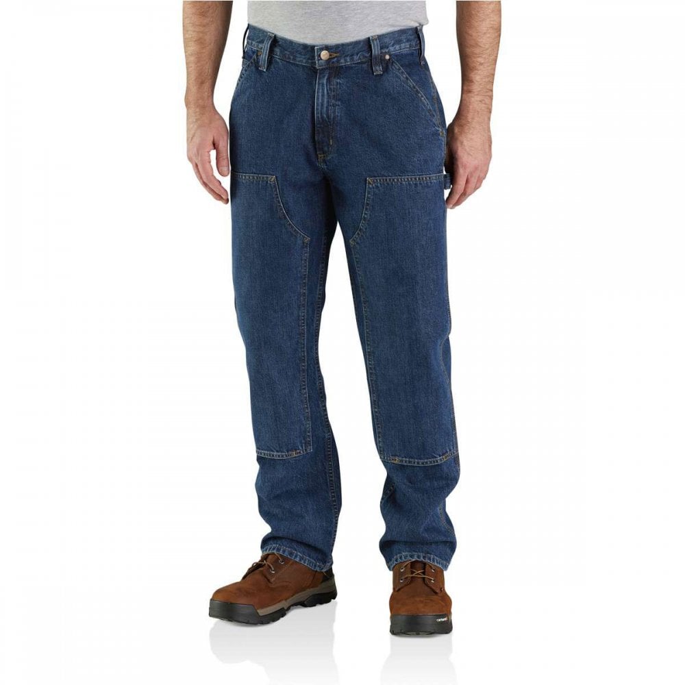 Double Front Baggy Loose Fit Logger Jeans