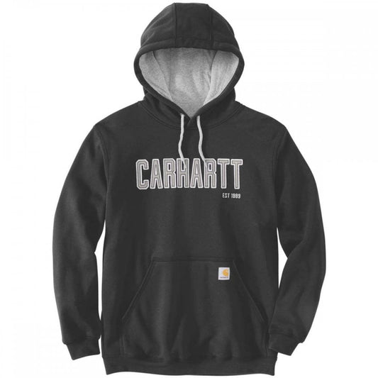 105494 Felt Logo Graphic Sweatshirt Hoodie