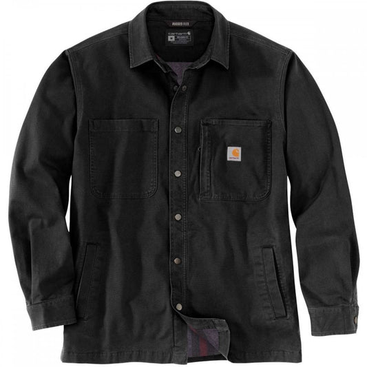 105532 Fleece Lined Snap Front Shirt Jacket